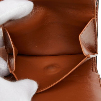 Celine Triomphe Beige Brown Canvas Leather Women's Celine