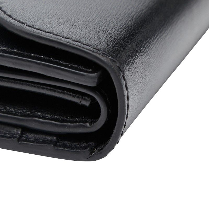 Celine Triomphe Black Leather Women's Celine