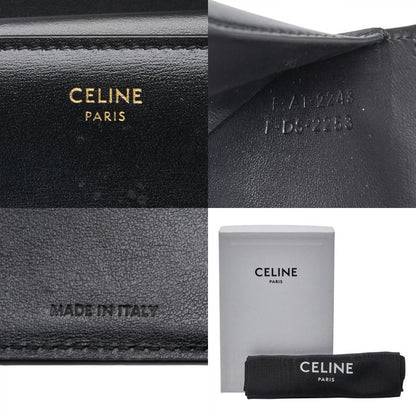 Celine Triomphe Black Leather Women's Celine