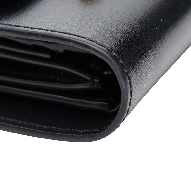 Celine Triomphe Black Leather Women's Celine