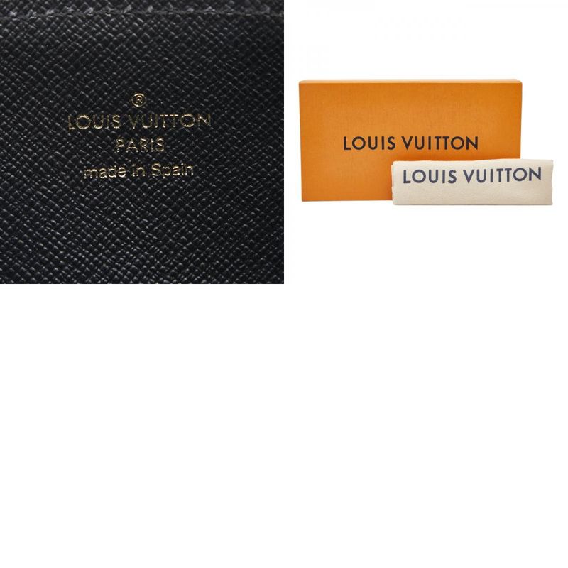 Louis Vuitton Monogram Reverse Slim Purse M80390 Macaron Black PVC Leather