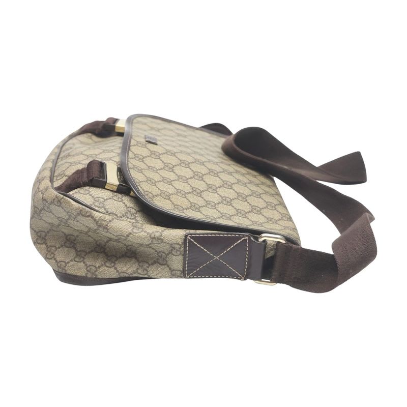 Gucci GG Plus Shoulder Bag Supreme Brown