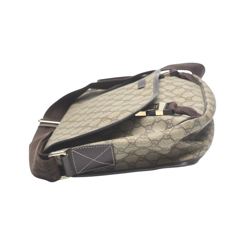 Gucci GG Plus Shoulder Bag Supreme Brown