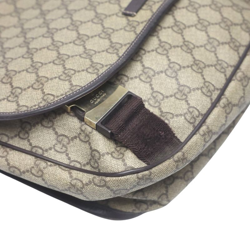 Gucci GG Plus Shoulder Bag Supreme Brown