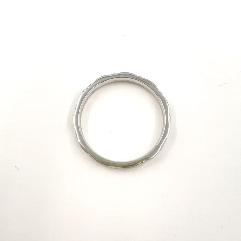 Chanel Matelasse Pt950 Silver Ring