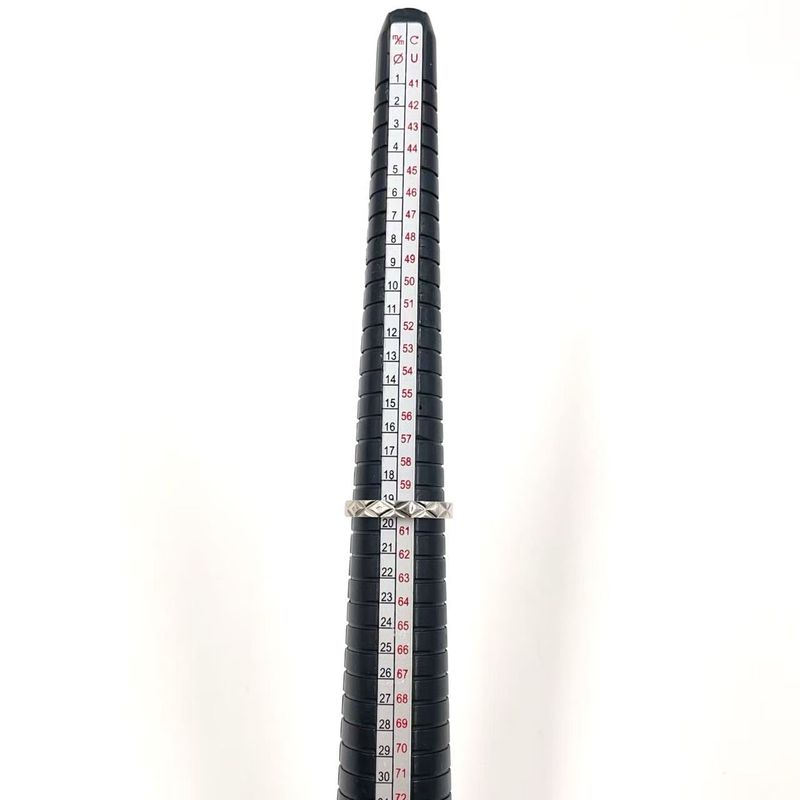 Chanel Matelasse Pt950 Silver Ring