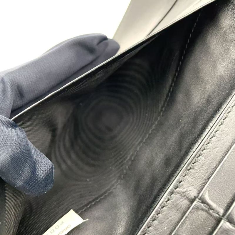 Bottega Veneta Intrecciato Leather Black Bifold Long Wallet Gold