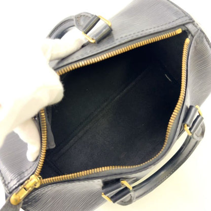 Louis Vuitton Speedy 25 Epi Noir Black Leather Black Handbag Gold M43012