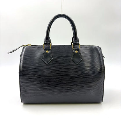 Louis Vuitton Speedy 25 Epi Noir Black Leather Black Handbag Gold M43012