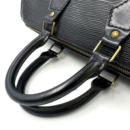Louis Vuitton Speedy 25 Epi Noir Black Leather Black Handbag Gold M43012