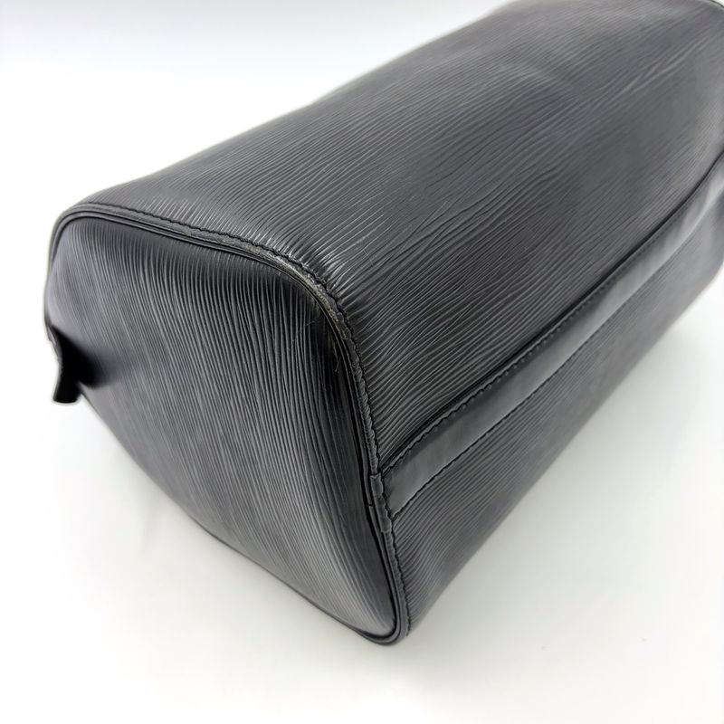 Louis Vuitton Speedy 25 Epi Noir Black Leather Black Handbag Gold M43012