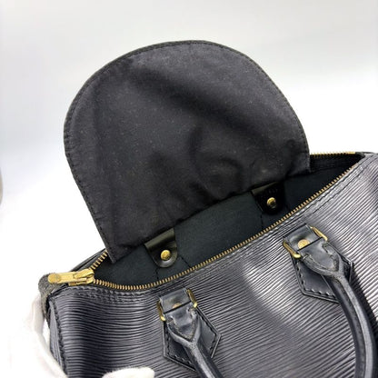 Louis Vuitton Speedy 25 Epi Noir Black Leather Black Handbag Gold M43012
