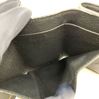 Saint Laurent Paris Origami Leather Black Tiny Wallet Gold 669959