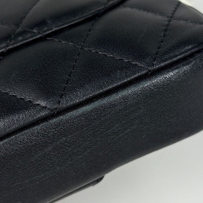 Chanel Cambon Line Shoulder Bag Coco Mark Crossbody Shoulder Bag Leather Black