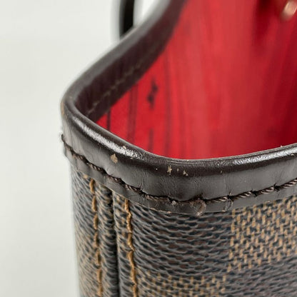 Louis Vuitton Neverfull MM Shoulder Bag Shopping Tote Bag Damier Brown N51105