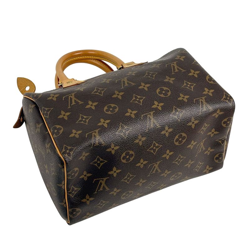 Louis Vuitton Speedy 25 Boston Bag Commuter Handbag Monogram Brown M41528