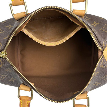 Louis Vuitton Speedy 25 Boston Bag Commuter Handbag Monogram Brown M41528