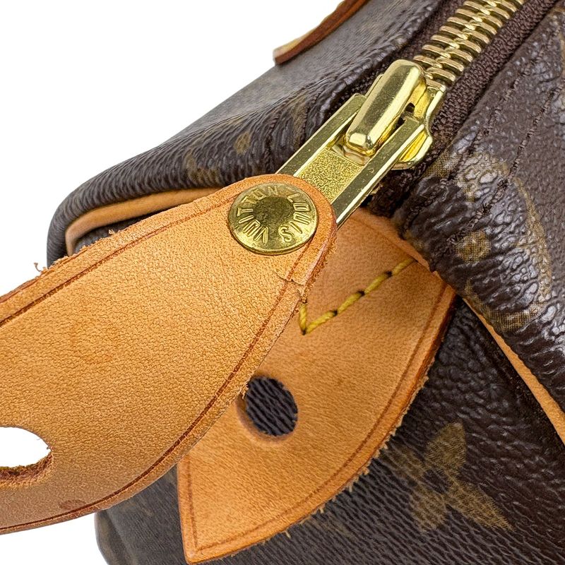 Louis Vuitton Speedy 25 Boston Bag Commuter Handbag Monogram Brown M41528
