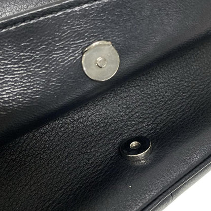 Balenciaga Wallet Everyday 502027 Black X White X Silver Chain Wallet Leather