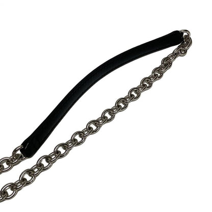 Balenciaga Wallet Everyday 502027 Black X White X Silver Chain Wallet Leather