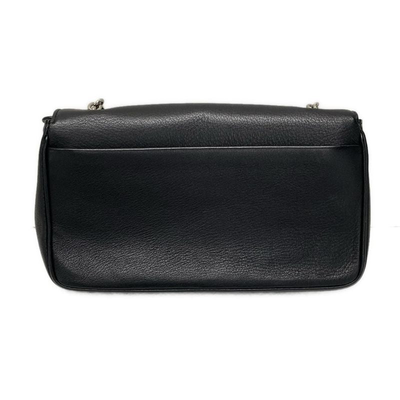 Balenciaga Wallet Everyday 502027 Black X White X Silver Chain Wallet Leather