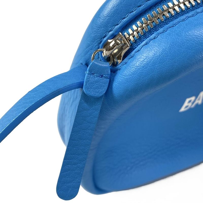 Balenciaga Shoulder Bag Everyday Camera Bag S 489812 Turquoise Blue Leather