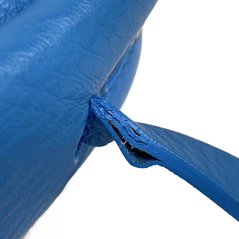 Balenciaga Shoulder Bag Everyday Camera Bag S 489812 Turquoise Blue Leather