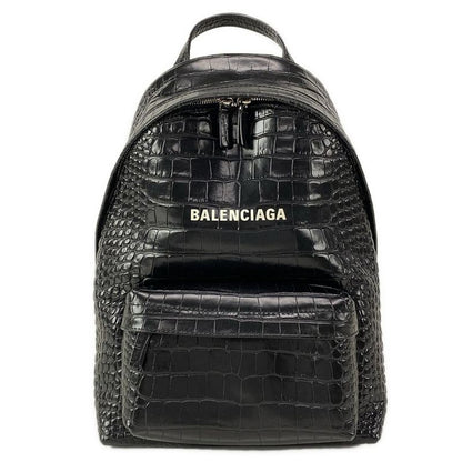 Balenciaga Rucksack Sac Everyday Backpack S 552379 Black Shape Pressed Leather