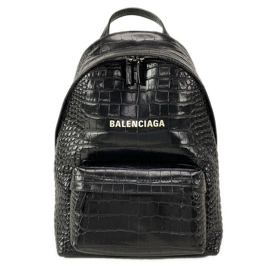Balenciaga Rucksack Sac Everyday Backpack S 552379 Black Shape Pressed Leather