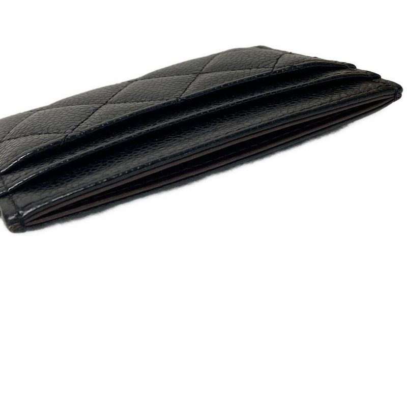 Chanel Card Case Classic Card Case Ap0213 Black Gold Hardware Matelasse Coco