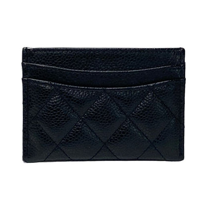 Chanel Card Case Classic Card Case Ap0213 Black Gold Hardware Matelasse Coco