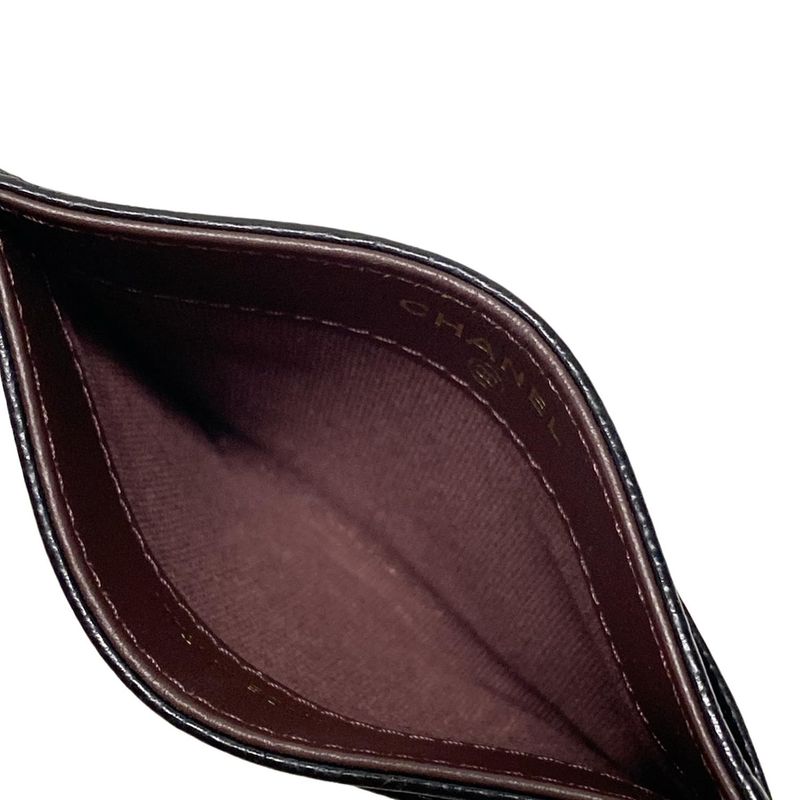 Chanel Card Case Classic Card Case Ap0213 Black Gold Hardware Matelasse Coco