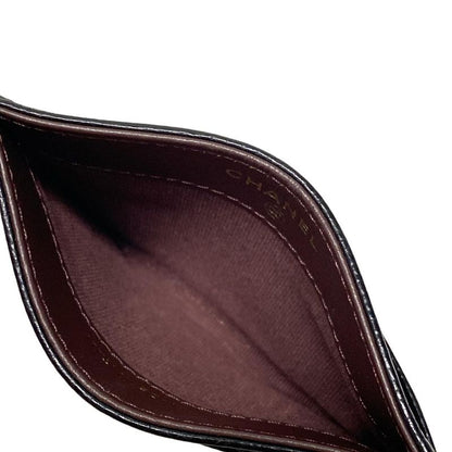 Chanel Card Case Classic Card Case Ap0213 Black Gold Hardware Matelasse Coco