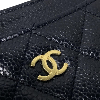 Chanel Card Case Classic Card Case Ap0213 Black Gold Hardware Matelasse Coco