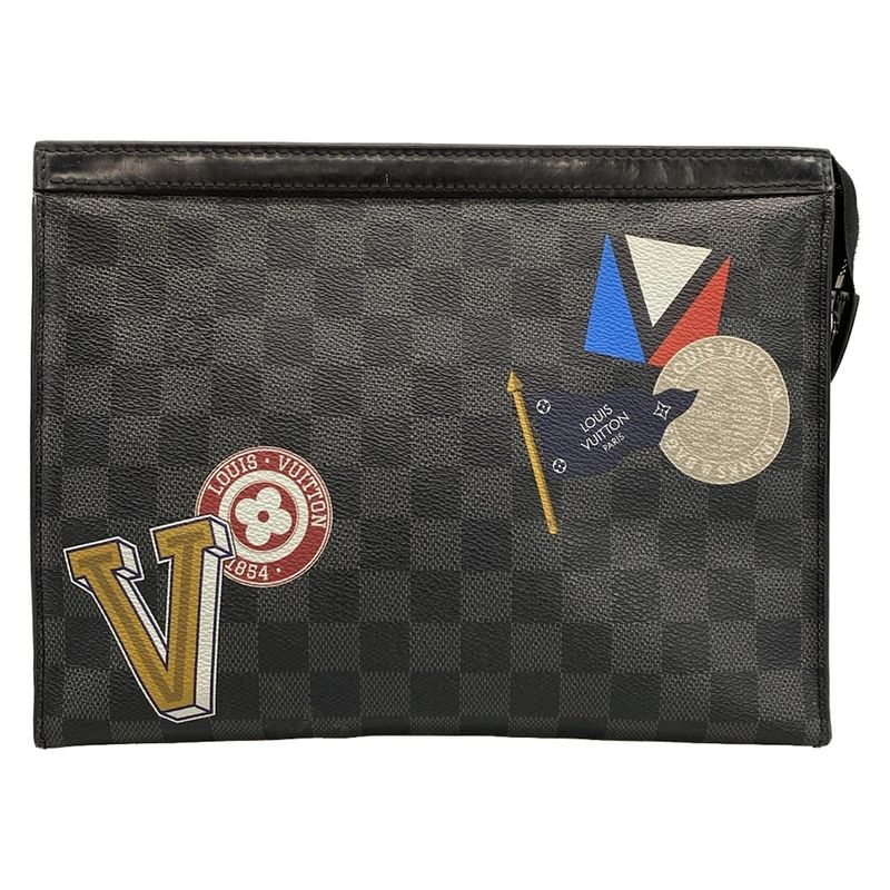 Louis Vuitton Clutch Bag LV League Collection Pochette Voyage MM N64442 Damier
