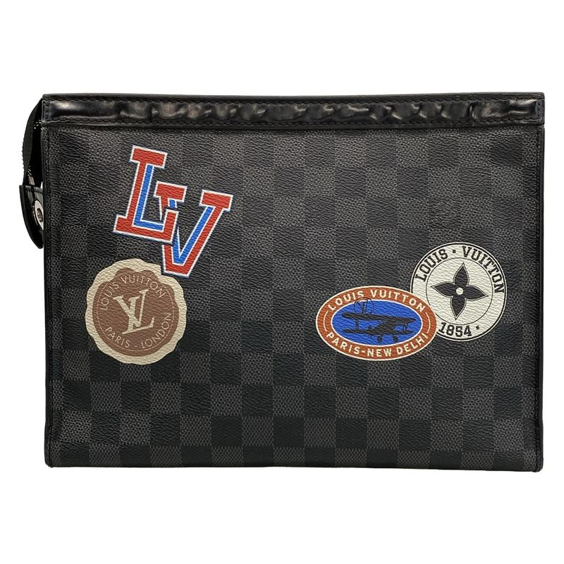 Louis Vuitton Clutch Bag LV League Collection Pochette Voyage MM N64442 Damier