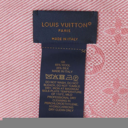 Louis Vuitton M77815 Large Shawl Monogram Shawl Wool Silk Ladies