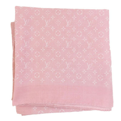 Louis Vuitton M77815 Large Shawl Monogram Shawl Wool Silk Ladies
