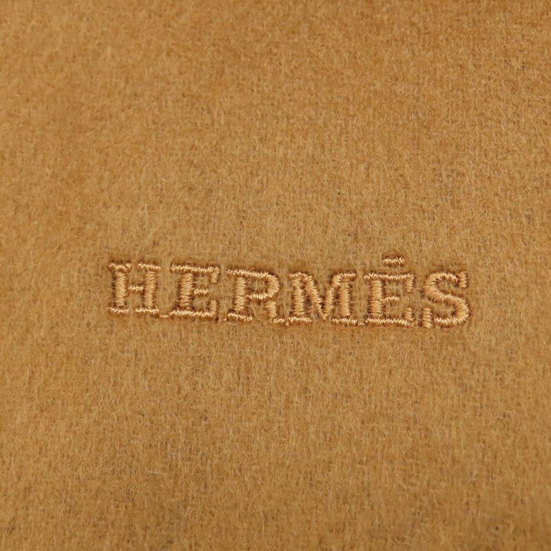 Hermes Logo Scarf Cashmere Ladies