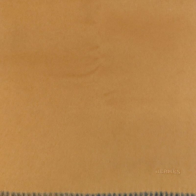 Hermes Logo Scarf Cashmere Ladies