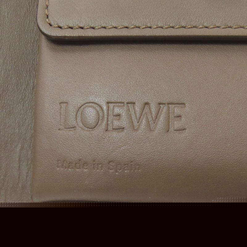 Loewe Anagram Bifold Wallet (with Coin Purse) Leather Women's
