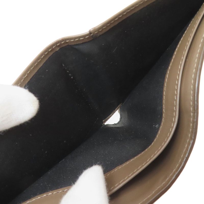 Loewe Anagram Bifold Wallet (with Coin Purse) Leather Women's