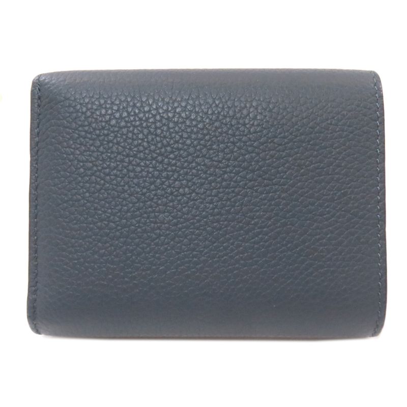 Loewe Compact Wallet Anagram Bifold Wallet (with Coin Purse) Leather Women's