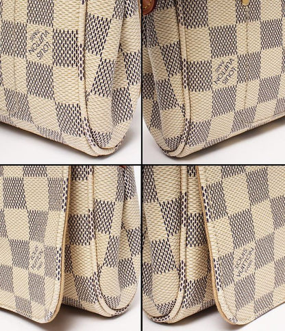 Louis Vuitton 2way Shoulder Bag Handbag Damier Azure Crossbody Shoulder