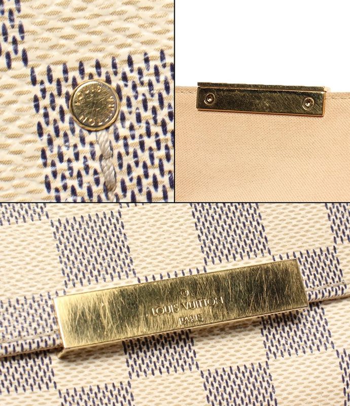 Louis Vuitton 2way Shoulder Bag Handbag Damier Azure Crossbody Shoulder
