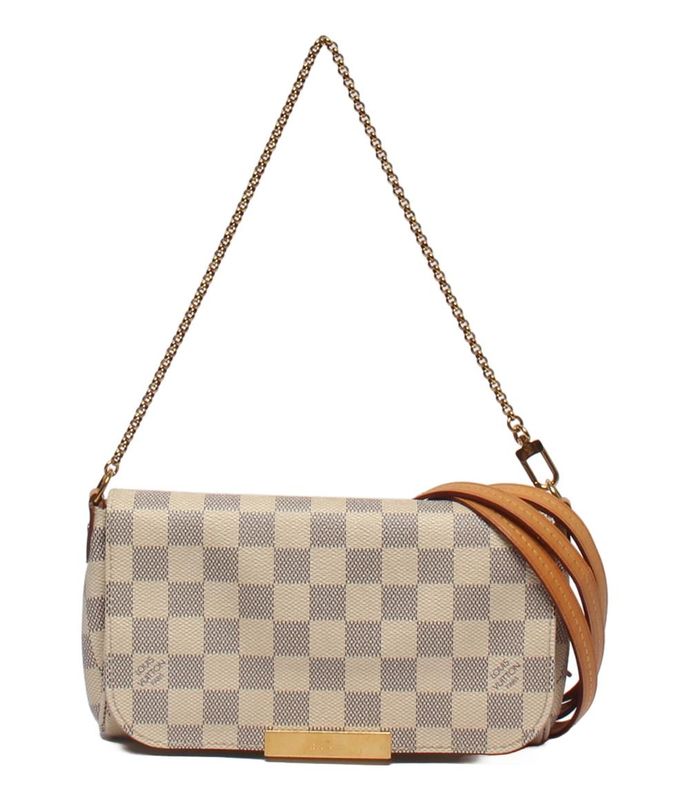 Louis Vuitton 2way Shoulder Bag Handbag Damier Azure Crossbody Shoulder