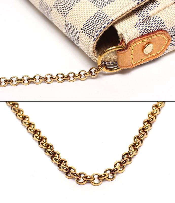 Louis Vuitton 2way Shoulder Bag Handbag Damier Azure Crossbody Shoulder