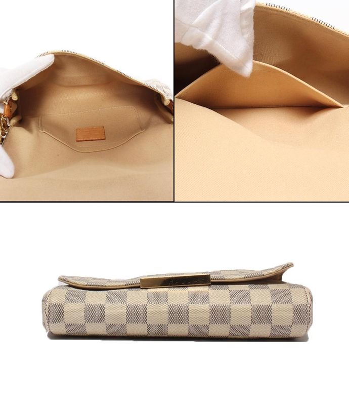 Louis Vuitton 2way Shoulder Bag Handbag Damier Azure Crossbody Shoulder