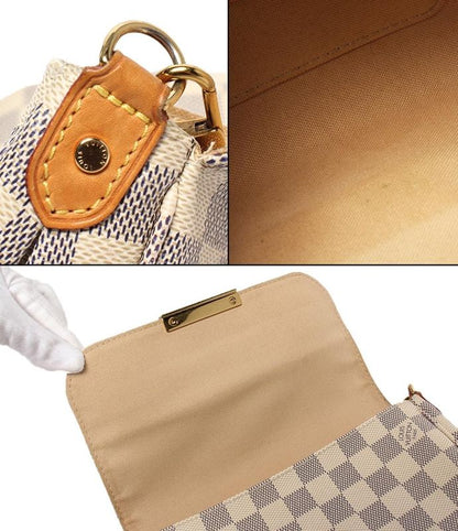 Louis Vuitton 2way Shoulder Bag Handbag Damier Azure Crossbody Shoulder