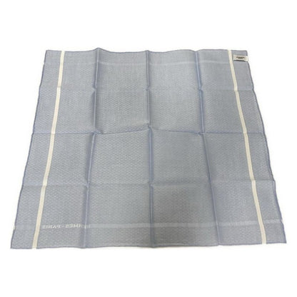 Hermes Handkerchief - Light Blue X White H Pattern